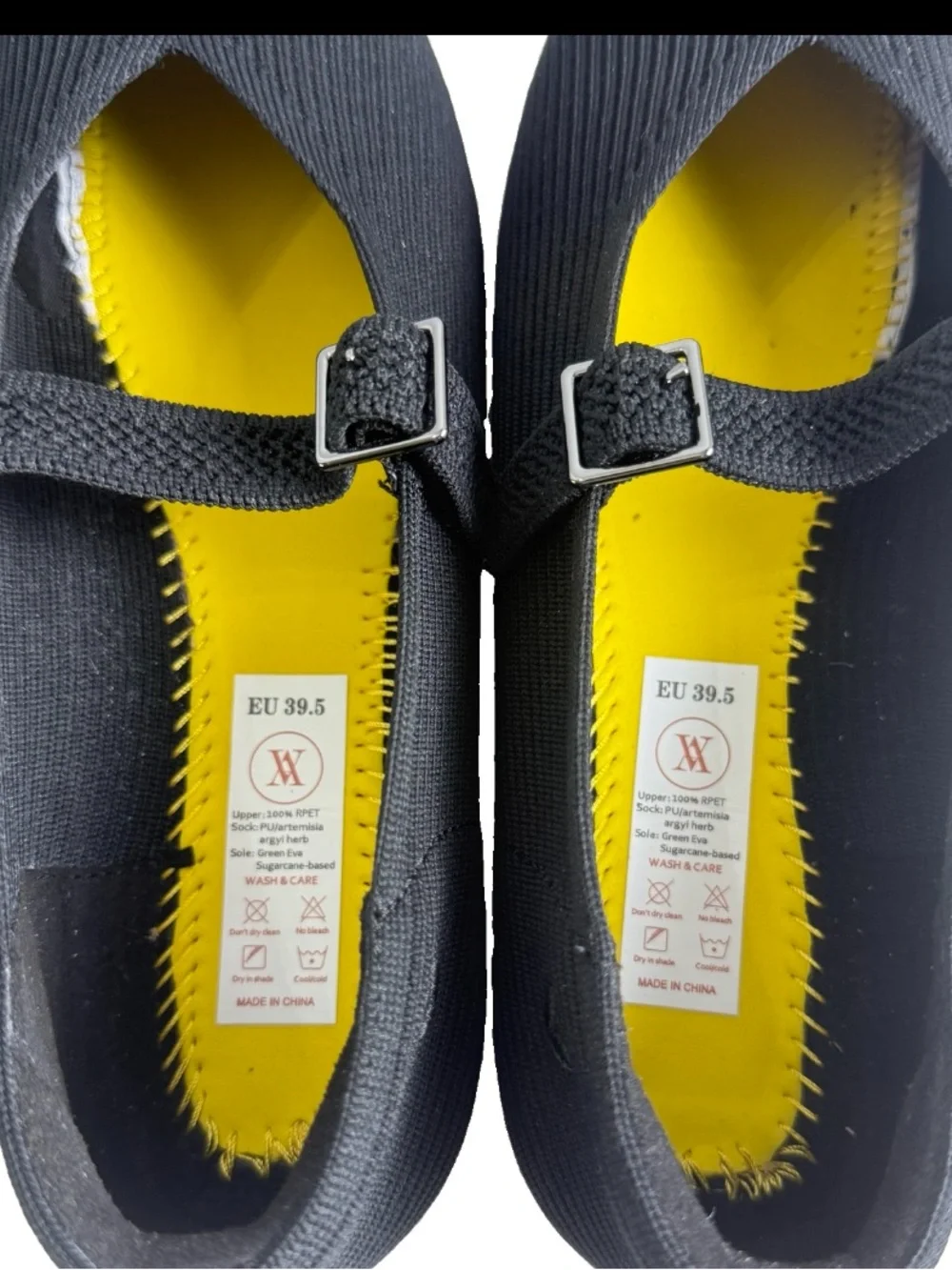 VIVAIA Margot VCut Square Toe Ballet Flats Mary Jane EU39.5 US8.5 EUC Perfect!